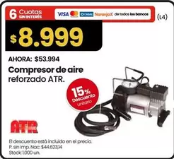 Compresor de aire reforzado