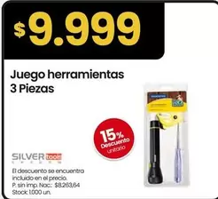 Silver - Juego herramientas 3 Piezas