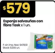 Task - Esponja salvauñas con fibra
