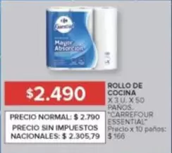 X$ - ROLLO DE COCINA