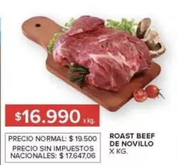 X$ - ROAST BEEF DE NOVILLO