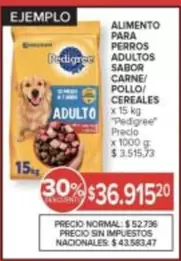Pedigree - ALIMENTO PARA PERROS ADULTOS SABOR CARNE/POLLO/CEREALES