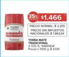 Amanda - YERBA MATE TRADICIONAL