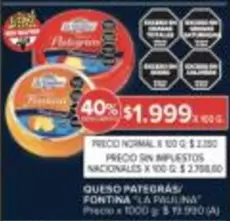 La paulina - QUESO PATEGR
FONTINA "LA PAULINA"