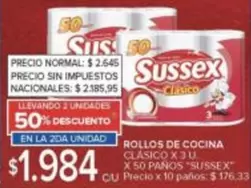 Sussex - ROLLOS DE COCINA