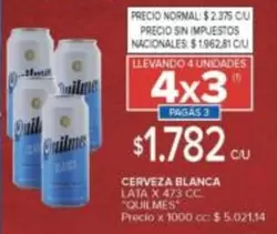 Quilmes - CERVEZA BLANCA LATA