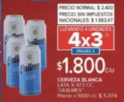 Quilmes - CERVEZA BLANCA LATA