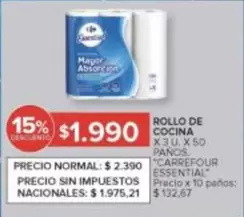 X$ - ROLLO DE COCINA