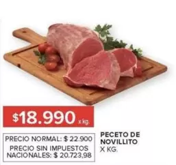 X$ - PECETO DE NOVILLITO