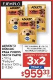 Pedigree - Alimento Húmedo para Perros Sabor Carne
