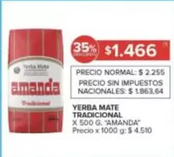 Amanda - YERBA MATE TRADICIONAL