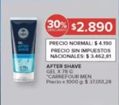 Carrefour - GEL AFTER SHAVE