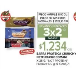 X$ - Barra Proteica Crunchy