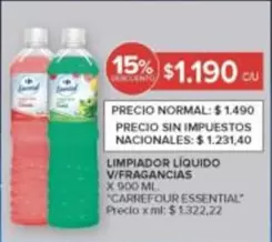 X$ - LIMPIADOR LÍQUIDO V/FRAGANCIAS