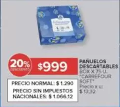Carrefour - PAÑUELOS DESCARTABLES