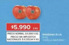 X$ - MANZANA ROJA