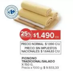 Carrefour - PIONONO TRADICIONAL/SALADO