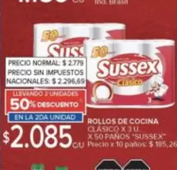 Sussex - Rollos de Cocina