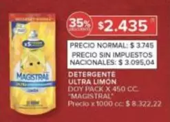 Magistral - DETERGENTE ULTRA LIMON DOY PACK