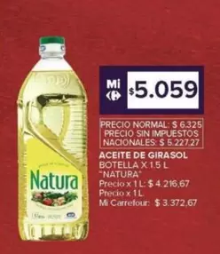 Natura - ACEITE DE GIRASOL
