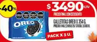 Oreo - GALLETITAS X 354 G