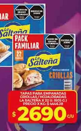 La Salteña - TAPAS PARA EMPANADAS CRIOLLAS