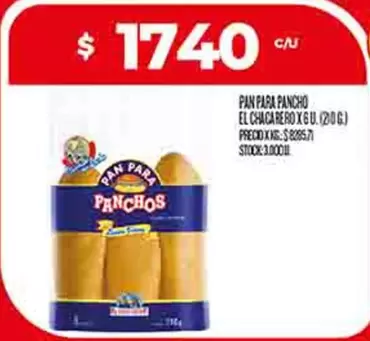 PAN PARA PANCHO EL CHACARERO X 6 U.