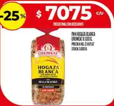 Blanca - PAN HOGAZA BLANCA OROWHEAT