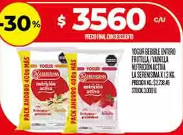 Mas - YOGUR BEBIBLE ENTERO