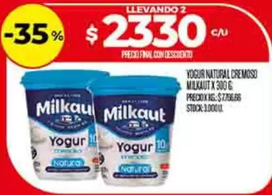 Milkaut - Yogur Natural Cremoso