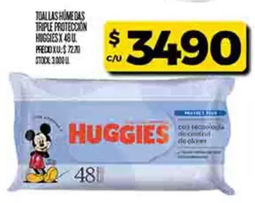 Huggies - TOALLAS HÚMEDAS TRIPLE PROTECCIÓN
