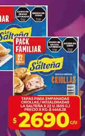 La Salteña - TAPAS PARA EMPANADAS CRIOLLAS