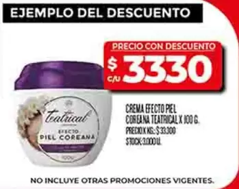 Teatrical - CREMA EFECTO PIEL COREANA