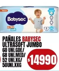 Babysec - PAÑALES ULTRASOFT JUMBO