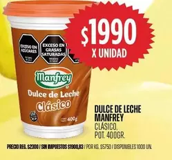 Manfrey - Dulce de Leche Clásico