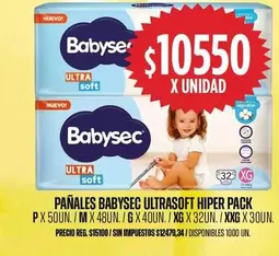 Babysec - PAÑALES ULTRA SOFT HIPER PACK