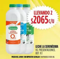 La Serenísima - Leche Lactosa Cero