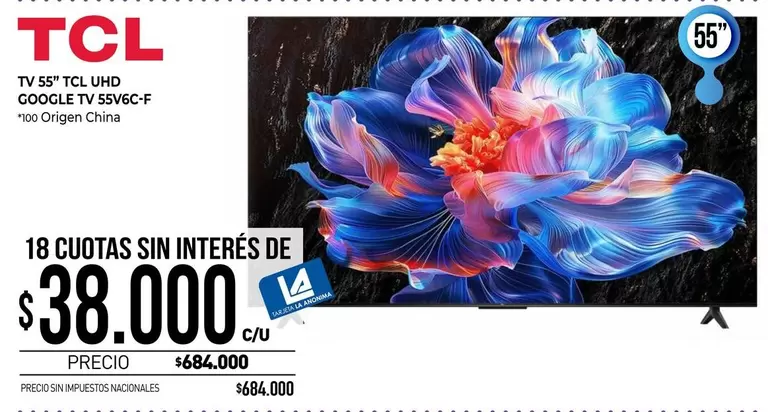 TCL -  UHD GOOGLE TV 55V6C-F