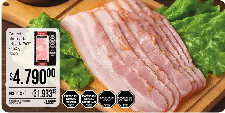 42 - Panceta ahumada feteada "62"