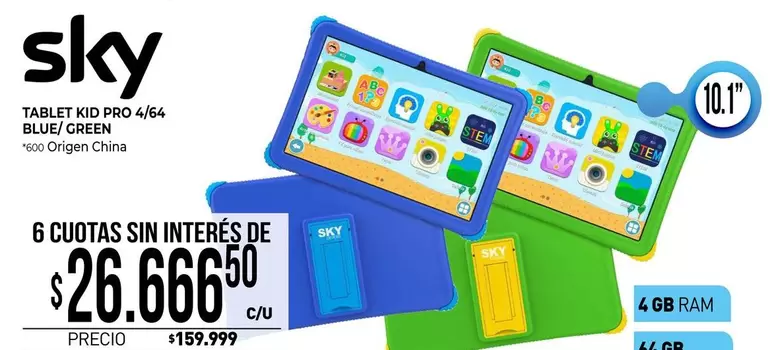 Pro - TABLET KID PRO 4/64 BLUE/GREEN