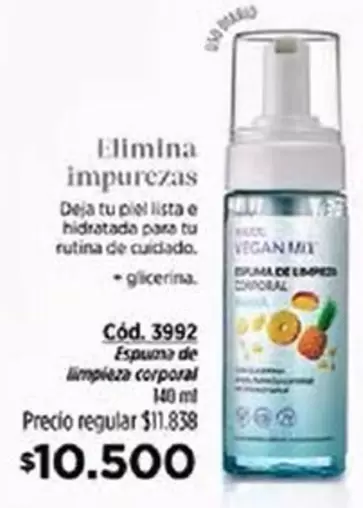 Espuma de limpieza corporal Cód. 3992