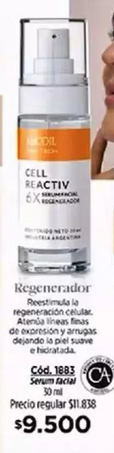 Suave - CELL REACTIV 6X Serum Facial Cód. 1683
