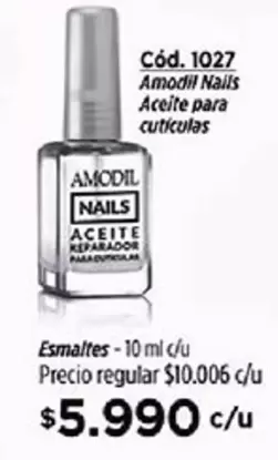 Aceite para cutículas