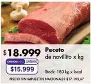 X$ - Peceto de novillito