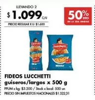 Lucchetti - Fideos guiseros/largos