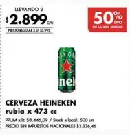 Heineken - CERVEZA rubia