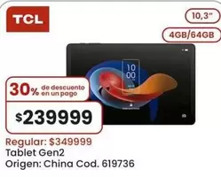TCL - Tablet Gen2 Cod. 619736