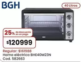 BGH - Horno eléctrico BHE40M23N