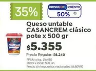 Casancrem - Queso untable cl
uevo sico pote