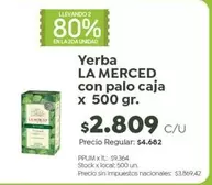 La Merced - Yerba con palo caja